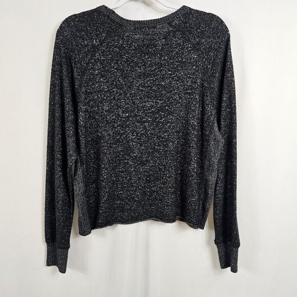 Joah Brown Longsleeve Crew Neck Longsleeve Tee in Charcoal - Size S/M - Picture 7 of 8